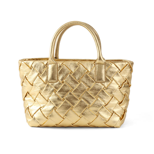 Pleated Woven Shoulder Handbags