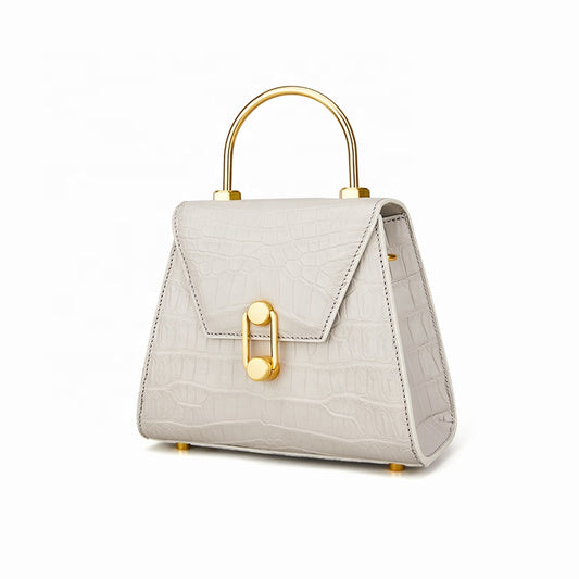 Pink Crocodile Skin Handbags